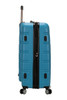 ROCKLAND MELBOURNE HARDSIDE EXPANDABLE LUGGAGE SPINNER WHEELS TURQUOISE 28"