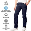 GALAXY BY HARVIC MEN’S HEAVYWEIGHT FLEECE-LINED PANTS - SIZE: MEN 34/31 - NAVY New