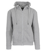 BLUE ICE MEN’S FLEECE-LINED FULL-ZIP HOODIE - SIZE: MEN M - HEATHER GRAY New