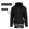 BLUE ICE MEN’S FLEECE-LINED FULL-ZIP HOODIE - SIZE: MEN M - BLACK New