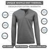 BLUE ICE MENS CHARCOAL LONG SLEEVE STRETCH HENLEY SHIRT SIZE: MEN M - CHARCOAL New