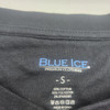 BLUE ICE MENS CHARCOAL LONG SLEEVE STRETCH HENLEY SHIR - SIZE: MEN S - BLACK New