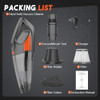 JESHOW HANDHELD VACUUM CORDLESS CAR VACUUM - SL81B - ORANGE/BLACK