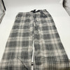 BELLO WOMEN'S EXTRA SOFT FLEECE PAJAMAS PANTS SIZE: WOMEN M - BLACK/WHITE PLAID New