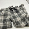 BELLO WOMEN'S EXTRA SOFT FLEECE PAJAMAS PANTS SIZE: WOMEN M - BLACK/WHITE PLAID New