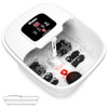 HOSPAN COLLAPSIBLE FOOT SPA WITH HEAT BUBBLE RED LIGHT FS01A - WHITE
