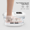 HOSPAN COLLAPSIBLE FOOT SPA WITH HEAT BUBBLE RED LIGHT FS01A - WHITE