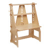 ECR4KIDS GROWS WITH ME SIT OR STAND DESK, KIDS FURNITURE, NATURAL - NATURAL
