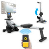 BLUEFIN FITNESS ROWER MACHINE BLADE HOME GYM FOLDABLE MAGNETIC - BLACK & GREY