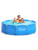 EVAJOY 12FT X 30IN METAL FRAME SWIMMING POOL OUTDOOR ROUND ABOVE GROUND - BLUE