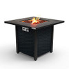 SereneLife Outdoor Propane Fire Pit Table-CSA Approved Safe 40,000 BTU