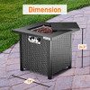 SereneLife Outdoor Propane Fire Pit Table-CSA Approved Safe 40,000 BTU