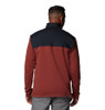 COLUMBIA MEN'S PITCHSTONE OVERLAY HALF SNAP PULLOVER, SIZE: MEN L, SPICE/BLACK New