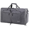 Woogwin Travel Duffel Bag Large Foldable Waterproof Overnight Bag 100L- Gray New