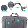 Woogwin Travel Duffel Bag Large Foldable Waterproof Overnight Bag 100L- Gray New