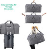 Woogwin Travel Duffel Bag Large Foldable Waterproof Overnight Bag 100L- Gray New