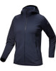 ARC'TERYX WOMEN'S KYANITE HOODED FLEECE JACKET - SIZE: XS - BLACK SAPPHIRE New