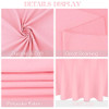 4 Pack Round Tablecloth 90 Inch Polyester Round Table Cloth Pink Tablecloths New