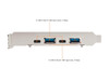 4-Port USB PCIe Card, 10Gbps USB PCI Express Expansion Card w/ 2 Controllers, 2x