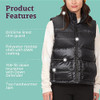 MARMOT WOMEN'S GUIDE DOWN VEST - SIZE: WOMEN L - BLACK New
