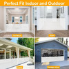 WOMHOM 140 Inch Extra Long Baby Gates Large Openings Outdoor Retractable Gate