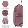 TRAVELPRO MAXLITE 5 SOFTSIDE EXPANDABLE UPRIGHT 2 WHEEL CARRY ON 22" - PINK New
