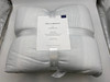 BOLL & BRANCH KING/CAL KING SIGNATURE COMFORTER SETS - FINE STRIPE WHITE/STONE New