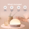 HATCH SLEEP SOUND MACHINE, SUNRISE ALARM CLOCK, SMART LIGHT, - GRAY