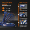 TCE CE ATZ830026XU-2 ULTRA LOW PROFILE FLOOR JACK: 3 Ton - BLUE