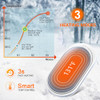 BESKAR RECHARGEABLE HAND WARMER, 5200MAH ELECTRIC HAND HEATER - GRAY