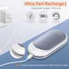 BESKAR RECHARGEABLE HAND WARMER, 5200MAH ELECTRIC HAND HEATER - GRAY