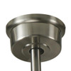 GOOD HOUSEKEEPING 52" CANTON CEILING FAN CARVED WOOD BLADES - BRUSHED NICKEL
