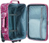 ROCKLAND FASHION SOFTSIDE UPRIGHT LUGGAGE EXPANDABLE WHEEL F102 - PINK BANDANA New