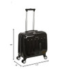 ROCKLAND REVOLUTION HARDSIDE ROLLING COMPUTER CASE, CARRY ON, 17", BF29 - BLACK New