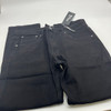 7GROOVE MEN'S JEANS STRAIGHT DENIM - SIZE: MEN 34/30 - JET BLACK New