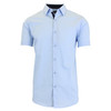 GALAXY BY HARVIC MENS SLIM FIT SHORT SLEEVE SHIRT - SIZE: S - LIGHT BLUE New