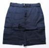 BLU ROCK NEW YORK 10" INSEAM CARGO POCKET W/BELT INCLUDED SHORTS MEN 36 - NAVY New