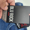 BLU ROCK MEN'S 4-WAY STRETCH SLIM FIT STRAIGHT JEANS - SIZE: 36X31 - MEDIUM BLUE New