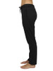 GALAXY BY HARVIC WOMEN'S BLACK LOOSE FIT POCKETED CLASSIC LOUNGE PANTS New