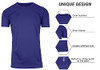 MPT-100NV Galaxy by Harvic Mens Performance Wicking 2XL 100% Cotton Navy S-2XL New