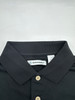 CUBAVERA SOLID TEXTURED POLO - SIZE: MEN L - JET BLACK New