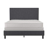 DHP JANFORD BED WITH CHIC UPHOLSTERED HEADBOARD, QUEEN - GRAY LINEN
