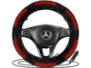 ZONE TECH WC0035 SHEEPSKIN HEATED STEERING WHEEL COVER WINTER COVER - BLACK