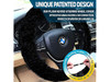 ZONE TECH WC0035 SHEEPSKIN HEATED STEERING WHEEL COVER WINTER COVER - BLACK