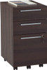 Realspace Trezza 19"D Vertical 3-Drawer Mobile Cabinet 7810538 - Warm Walnut
