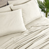 BIBB HOME 2000 COUNT 6-PIECE RAYON FROM BAMBOO SHEET SET - KING - CREAM