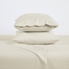 BIBB HOME 2000 COUNT 6-PIECE RAYON FROM BAMBOO SHEET SET - KING - CREAM
