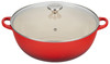 LE CREUSET ENAMELED CAST IRON CHEF'S OVEN 7.5 QT L2574G-3267 - CERISE