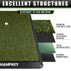 CHAMPKEY PREMIUM SYNTHETIC TURF GOLF HITTING MAT HEAVY DUTY RUBBER BASE - GREEN