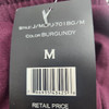 BLUE ICE STRETCH BURGUNDY SWEATPEAT - SIZE: WOMEN M - BURGUNDY New